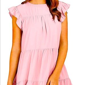 Pink Women’s Babydoll Dress!! Brand New-Never Worn!!